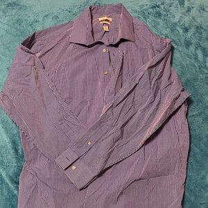 Men's Striped Blue Shirt